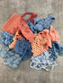 Terra Cotta and Periwinkle Lace Trims Variety Trim Scrap Pack Scrap Bundle Pack 12 Pieces SPK00185